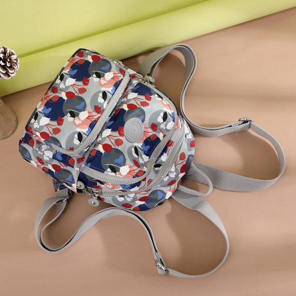 Neformālas krāsas sieviešu mugursoma ar priekšējo kabatu