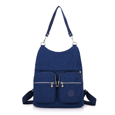 Sieviešu mugursoma ar priekšējām kabatām - piemērota ceļojumiem