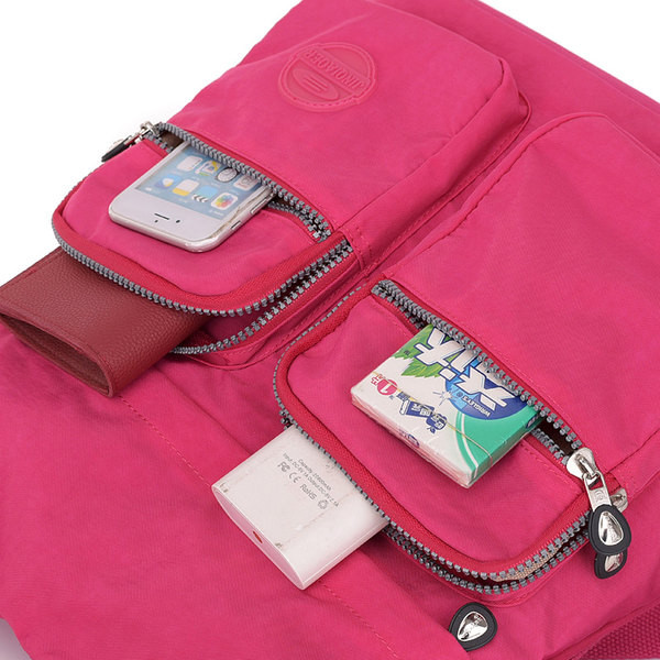 Sieviešu mugursoma ar priekšējām kabatām - piemērota ceļojumiem