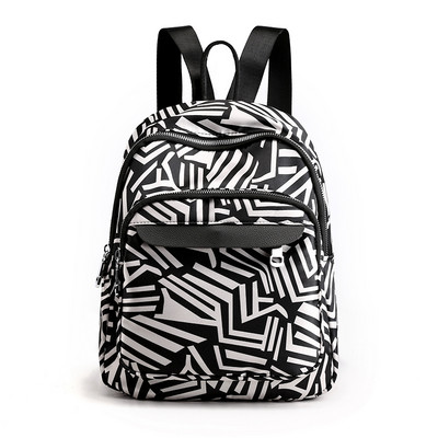 Jauna modeļa sieviešu mugursoma ar aplikāciju un plecu rokturiem