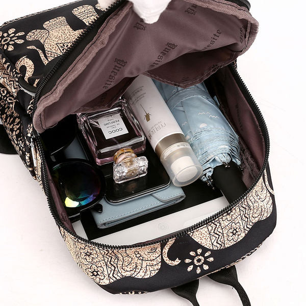 Jauna modeļa sieviešu mugursoma ar aplikāciju un plecu rokturiem