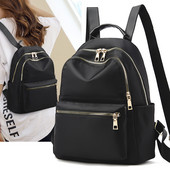 Rucsac de dama cu buzunar frontal si fermoar model simplu