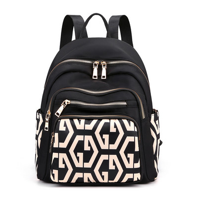 Ikdienas sieviešu mugursoma ar kabatām un plecu rokturiem