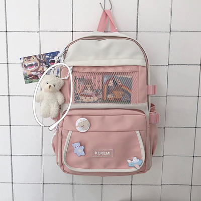 Sieviešu mugursoma ar aksesuāru četrās krāsās