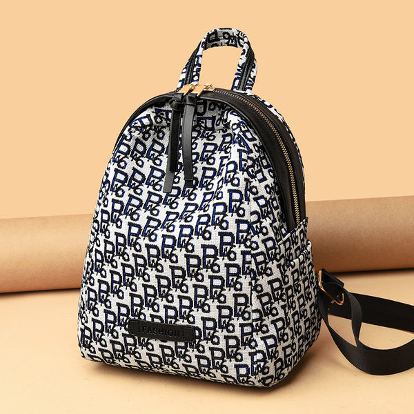 Rucsac elegant de damă cu fermoar și mâner scurt