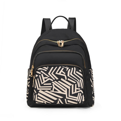 Moderna sieviešu mugursoma ar kabatām un plecu siksnām