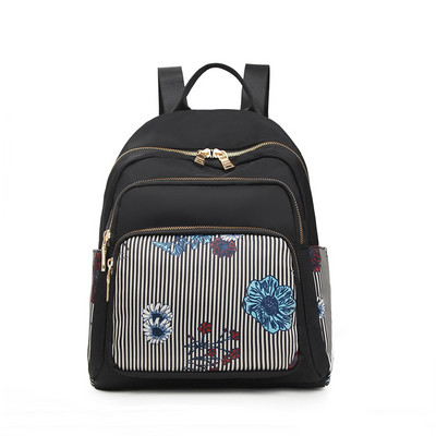 Moderna sieviešu mugursoma ar kabatām un plecu siksnām