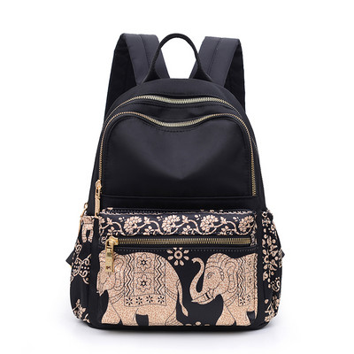 Ikdienas sieviešu mugursoma ar lencēm un aplikāciju