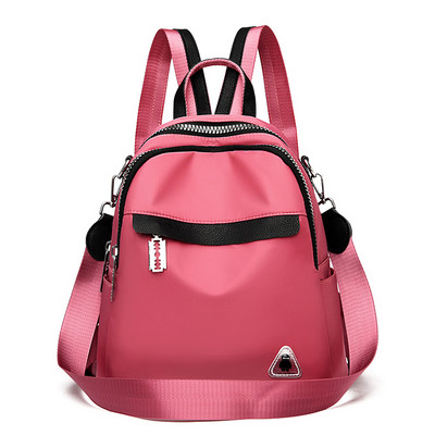 Rucsac de damă modern cu buzunare frontale și cataramă