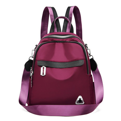 Rucsac de damă modern cu buzunare frontale și cataramă