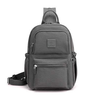 Rucsac multifunctional de dama din panza cu emblema