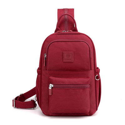 Rucsac multifunctional de dama din panza cu emblema