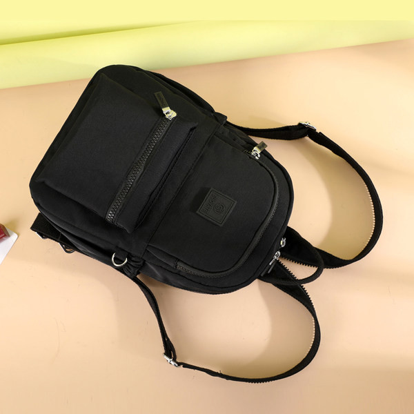 Rucsac multifunctional de dama din panza cu emblema