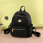 Jauna modeļa maza tekstila mugursoma ar metāla emblēmu