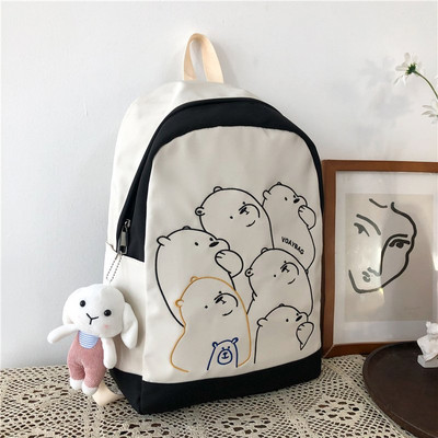 Ženski ruksak s vezom i dodatkom u više boja