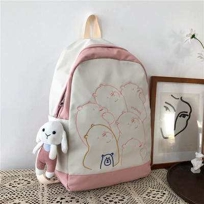 Ženski ruksak s vezom i dodatkom u više boja