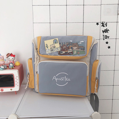 Rucsac de dama model nou cu buzunar frontal in doua culori