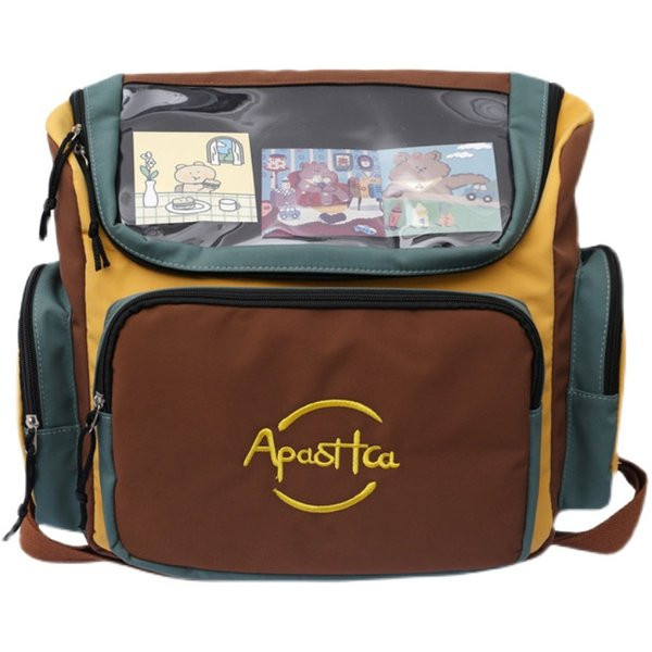 Rucsac de dama model nou cu buzunar frontal in doua culori