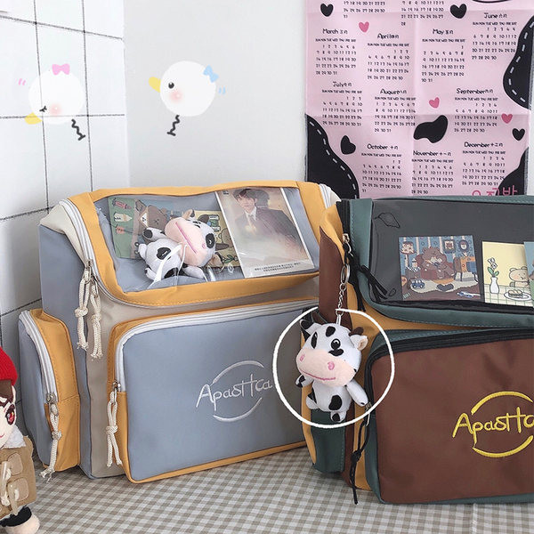 Rucsac de dama model nou cu buzunar frontal in doua culori