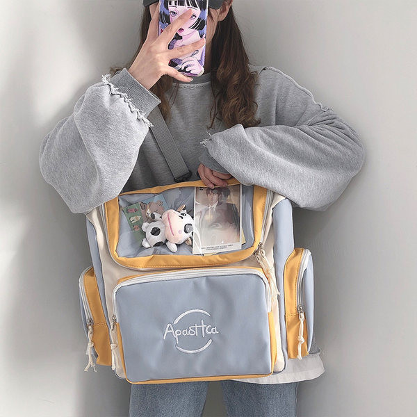 Rucsac de dama model nou cu buzunar frontal in doua culori