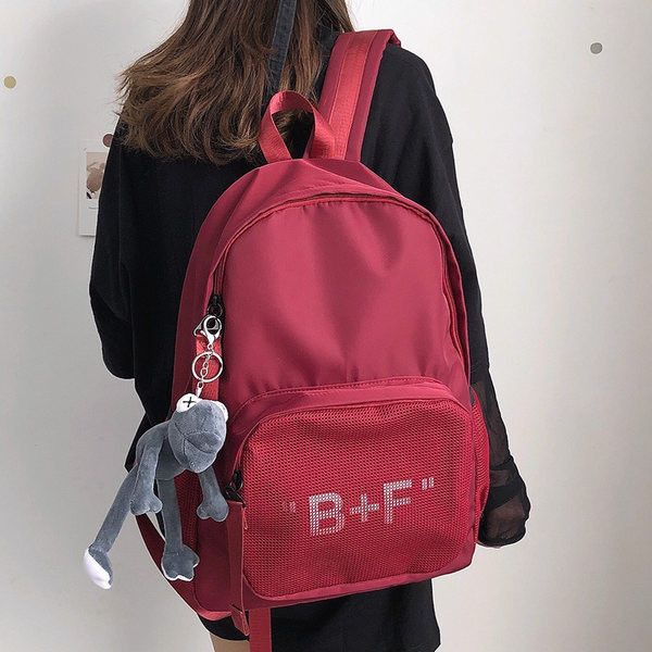 Rucsac de zi cu zi pentru femei cu buzunar frontal și element 3D