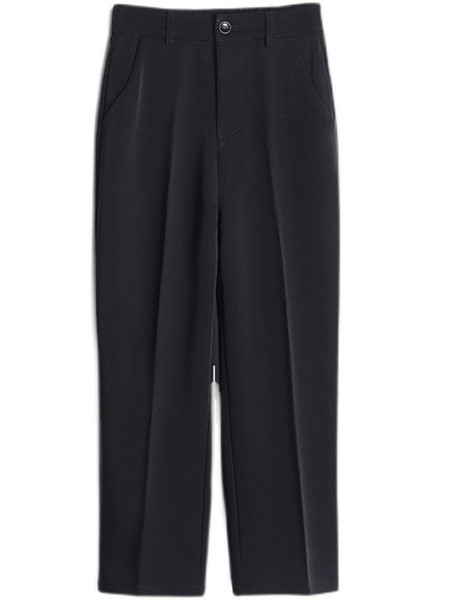 Μοντέρνο γυναικείο παντελόνι με ψηλή μέση και μήκος 9/10