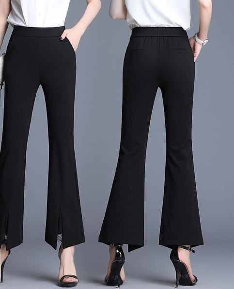 Pantaloni de dama model lat cu fanta