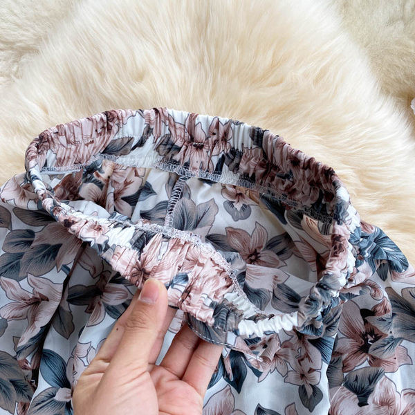 Γυναικείο casual μακρύ παντελόνι με ελαστική μέση