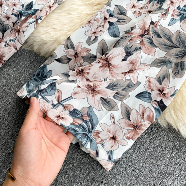 Γυναικείο casual μακρύ παντελόνι με ελαστική μέση