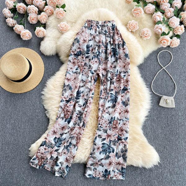 Γυναικείο casual μακρύ παντελόνι με ελαστική μέση