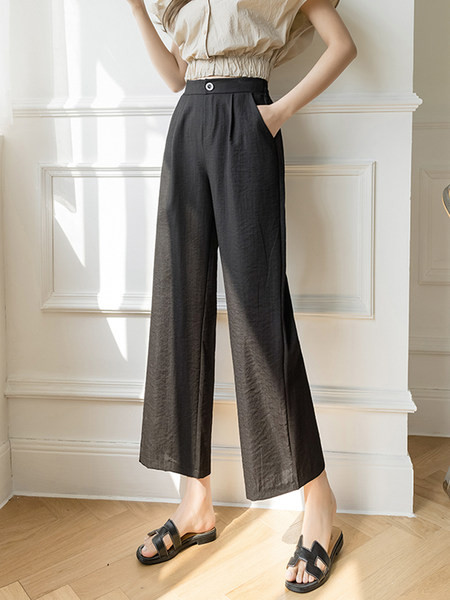 Ikdienas sieviešu bikses ar 9/10 garumu