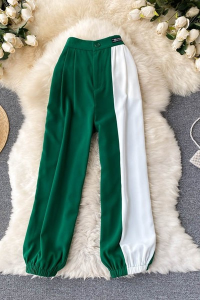 Ženske moderne ljetne hlače s visokim strukom