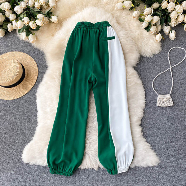 Ženske moderne ljetne hlače s visokim strukom