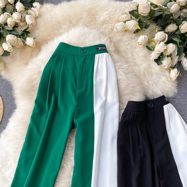 Ženske moderne ljetne hlače s visokim strukom