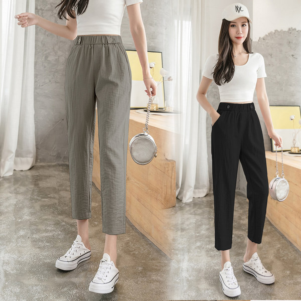 Ikdienas sieviešu bikses ar kabatām - vairākās krāsās