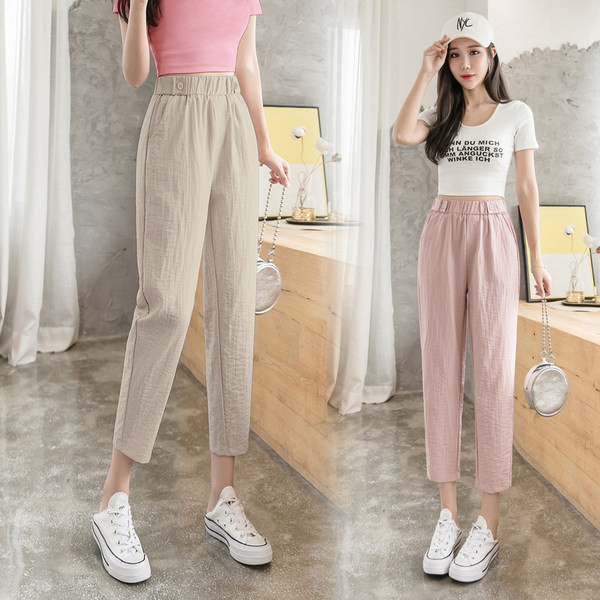 Ikdienas sieviešu bikses ar kabatām - vairākās krāsās