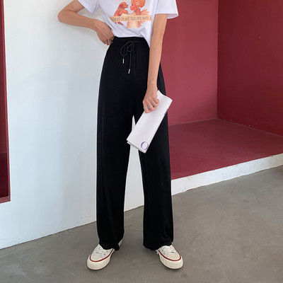 Pantaloni lungi dama model lat cu talie inalta