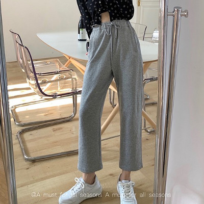 Sieviešu bikšu taisns modelis ar mežģīnēm