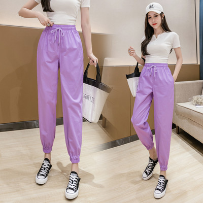 Pantaloni sport casual dama cu talie elastica