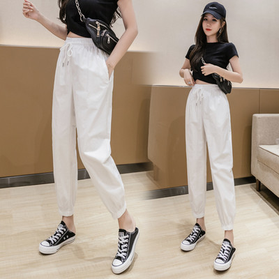 Pantaloni sport casual dama cu talie elastica