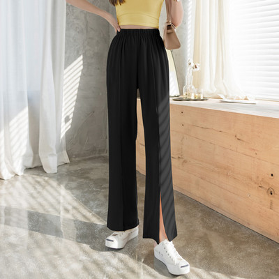 Široke ženske hlače s prorezima u više boja