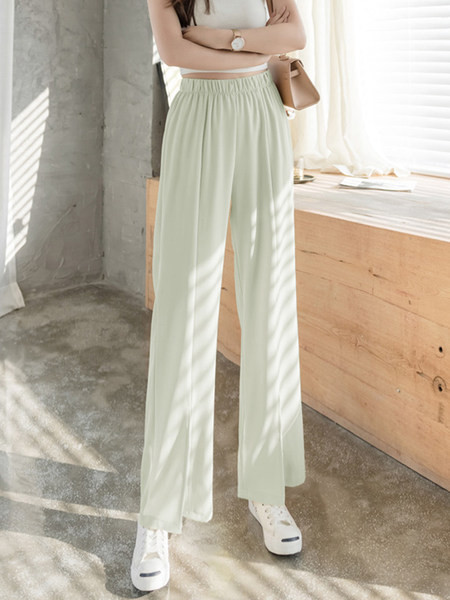 Široke ženske hlače s prorezima u više boja