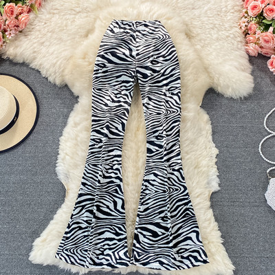 Κομψό γυναικείο παντελόνι με υψηλή ελαστική μέση