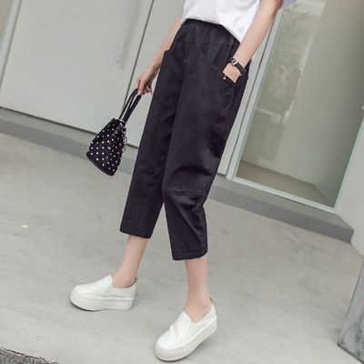 Ежедневен дамски 7/8 панталон с джобове