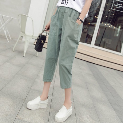 Ежедневен дамски 7/8 панталон с джобове