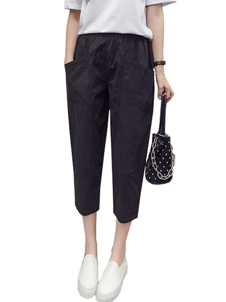 Ежедневен дамски 7/8 панталон с джобове