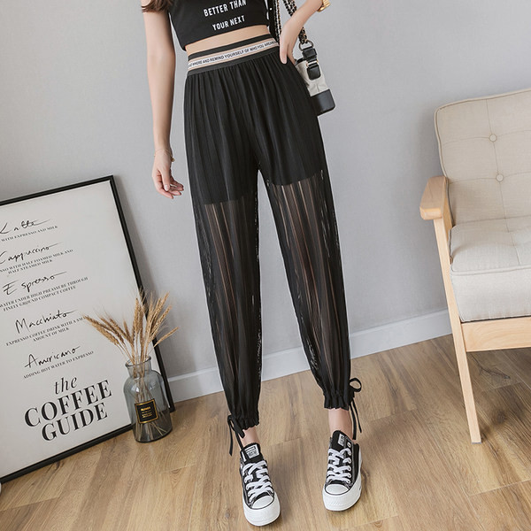 Απλό γυναικείο παντελόνι με ψηλή μέση - τρία μοντέλα