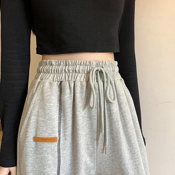 Ikdienas sieviešu bikses ar mežģīnēm taisns modelis