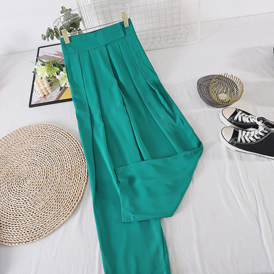 Pantaloni largi de dama cu talie inalta - mai multe culori