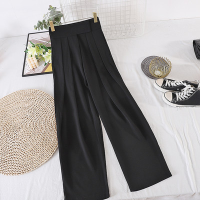 Pantaloni largi de dama cu talie inalta - mai multe culori